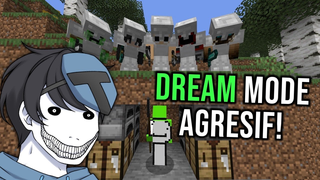 DREAM JADI AGRESIF GINI!? Dream Vs 5 HUNTERS Revival Reaction