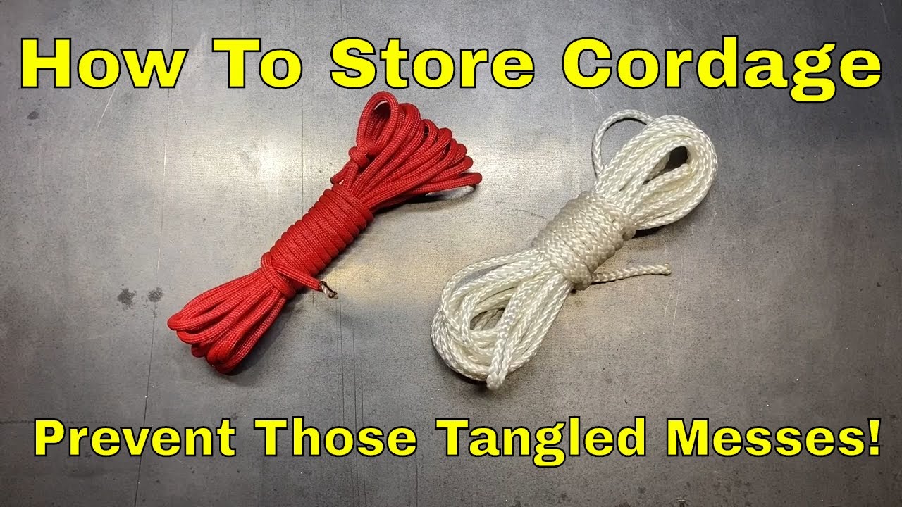 How To Wrap Paracord And Small Rope