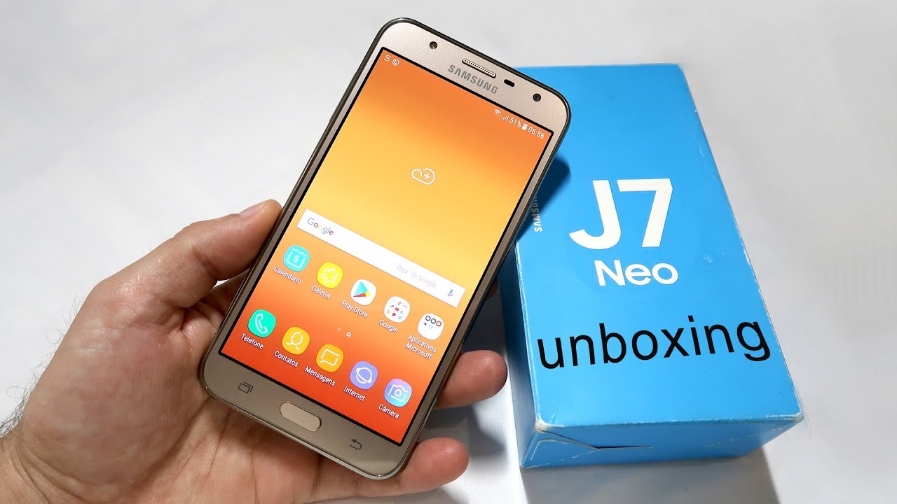 GALAXY J7 NEO com TV Digital - Unboxing