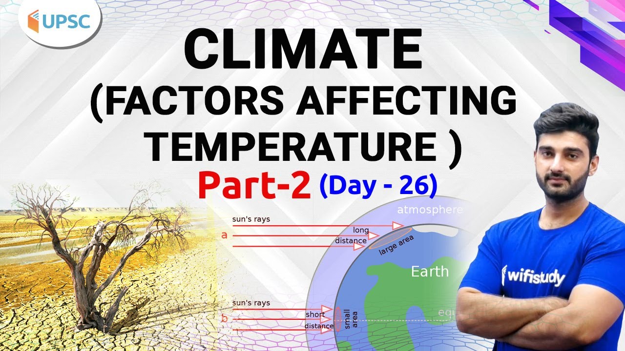 10:00 AM - UPSC CSE 2020 | Indian Geography by Sumit Sir | Climate (Factor Affecting Temperature )