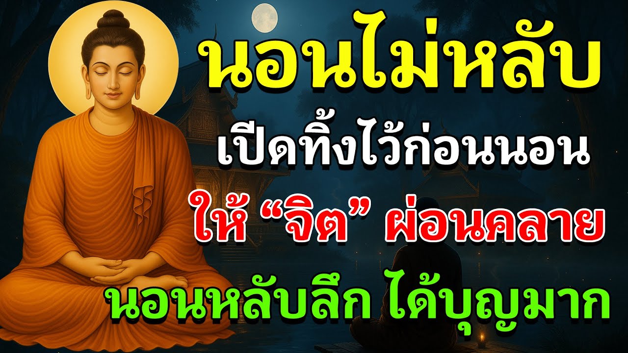 ฟังก่อนนอนทุกคืน จิตผ่อนคลาย หลับสบาย ได้บุญ–ชีวิตดีขึ้นจริง #ธรรมะก่อนนอน #หลับลึก #ฟังธรรมะ #ใจสงบ