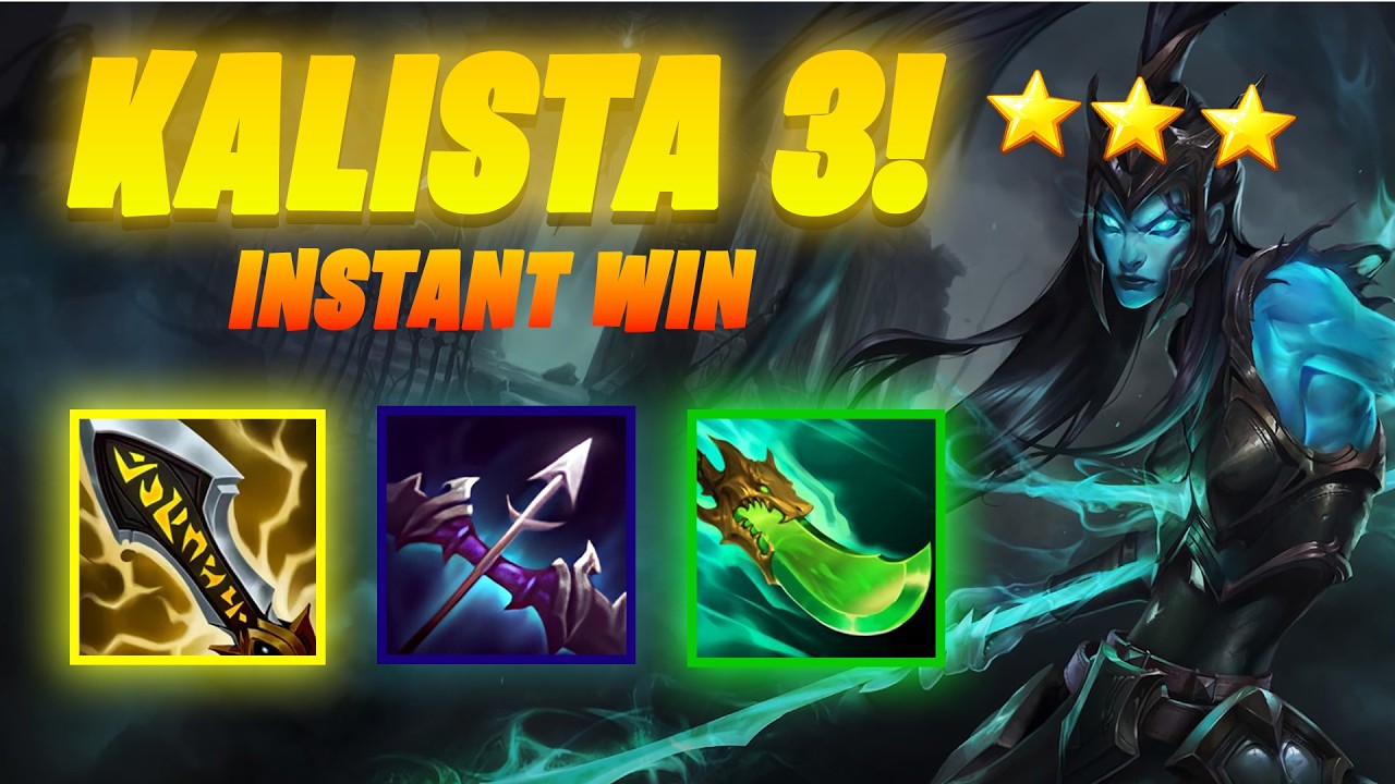 KALISTA 3 DELETES THE ENTIRE BOARD IN 5 SECONDS | TFT | TeamFight Tactics | Set 16.6