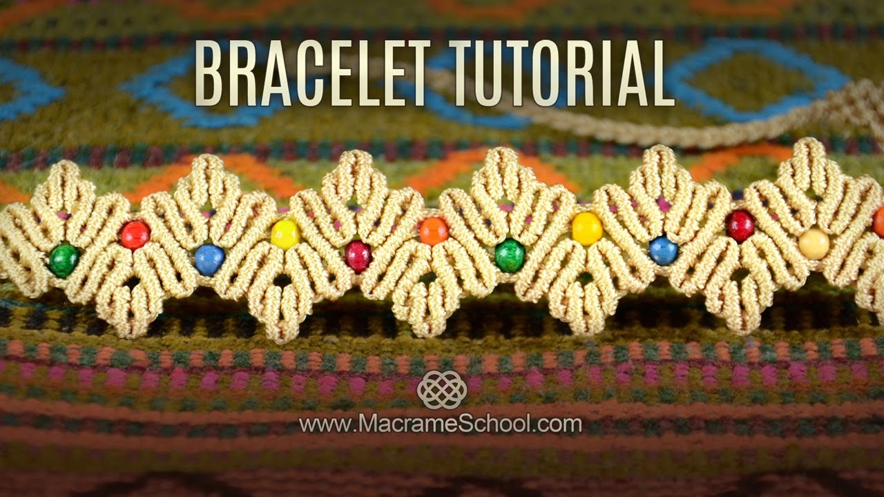Zig Zag Herringbone Bracelet Tutorial by Macrame School