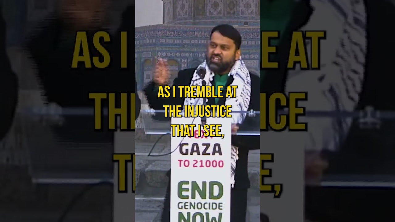 Powerful Speech by Shaykh Dr. Yasir Qadhi at the March for Gaza Protest in Washington DC