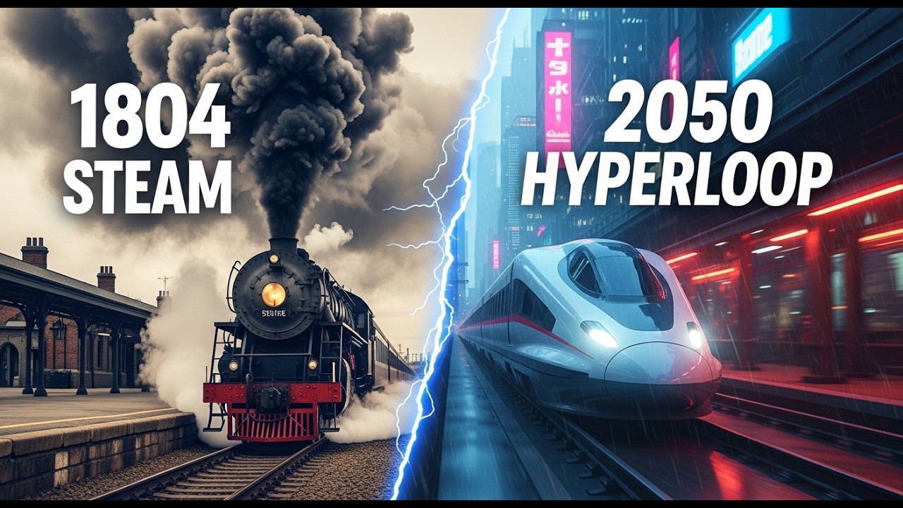 Evolution of Trains (1804 - 2050) | Steam to Hyperloop