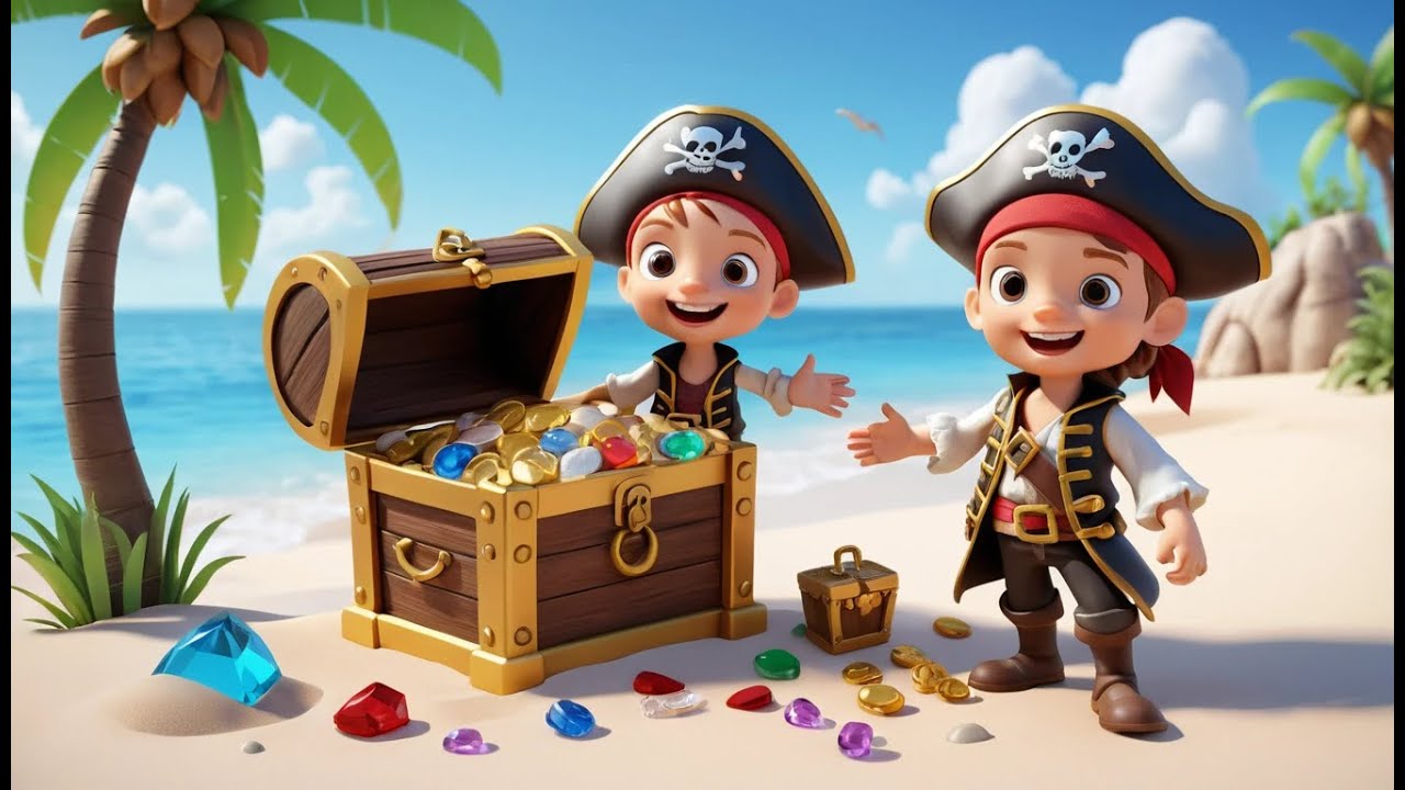 O Pequeno Pirata do Brawl Stars Deixou Cair o Tesouro | Rimas e Canções Infantis