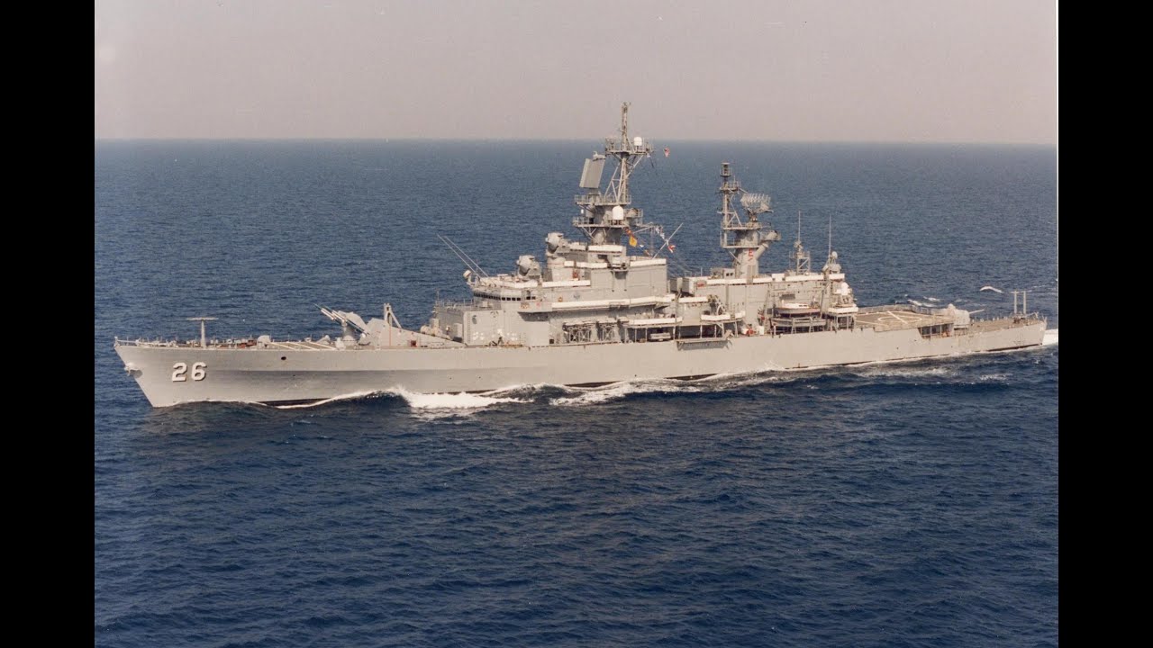 USS BELKNAP CG 26 - US NAVY - Life on board a warship  Rare 1993 Footage &ndash;