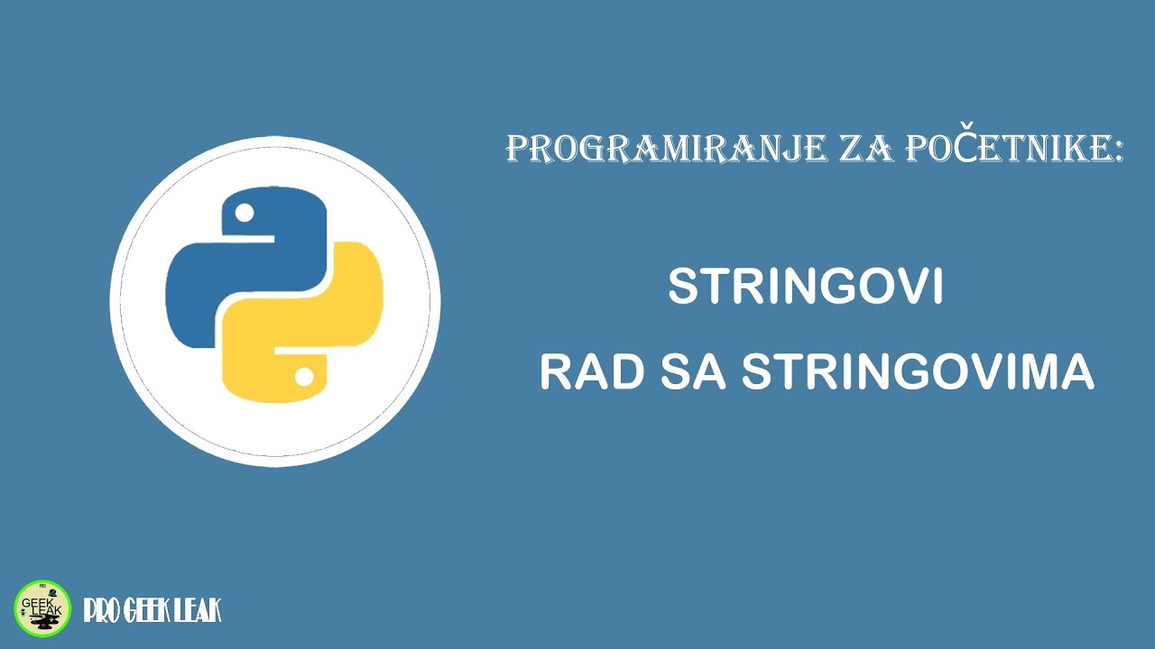 Osnove Pythona - Rad sa stringovima