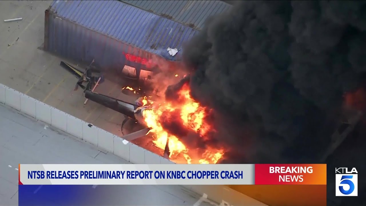 NTSB releases preliminary report on deadly NBC4 news helicopter crash