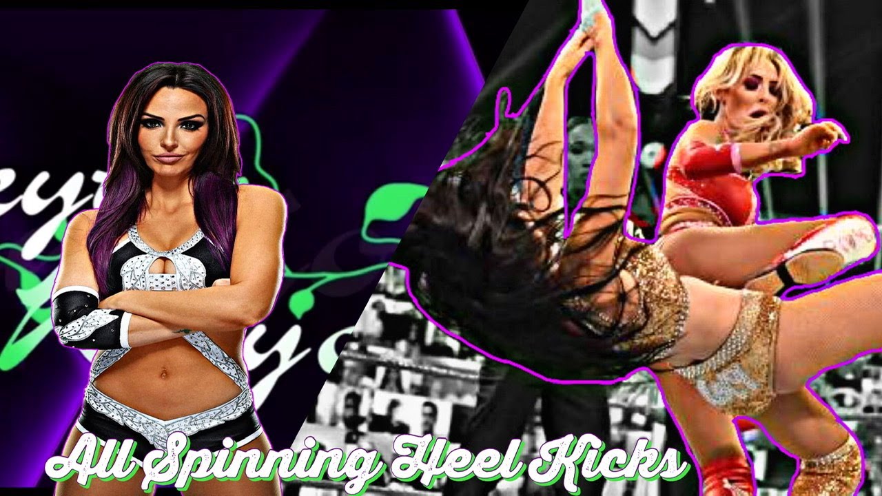 Peyton Royce All Spinning Royce Kicks[Spinning Heel Kick]{Liv Spiteful}
