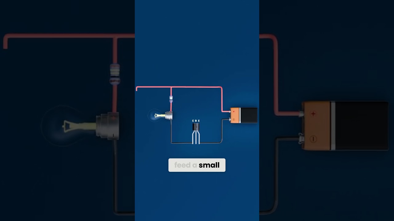How BJT Transistors Act as a Switch In a Circuit? | Transistors Explained #shorts #transistors
