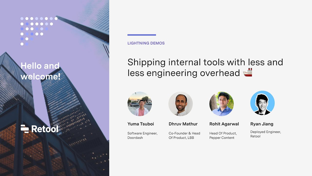 DoorDash Lightning Demo: Using Retool to Empower Backend and API Teams