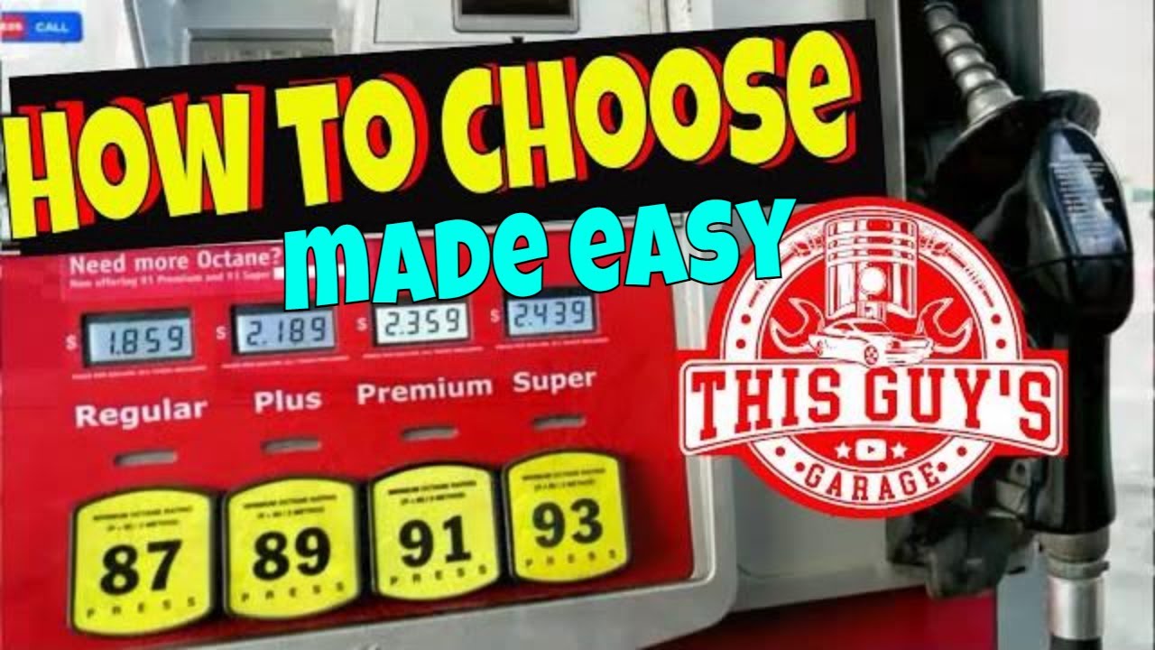 choosing gasoline by octane grade efficiency made easy premium vs. regular