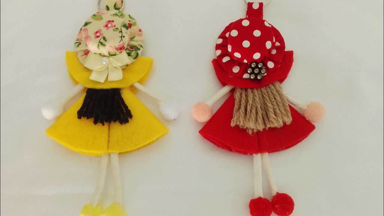 como fazer chaveiro de bonequinha,boneca chaveiro,boneca pra iniciante #tutorial # #lembrancinhas