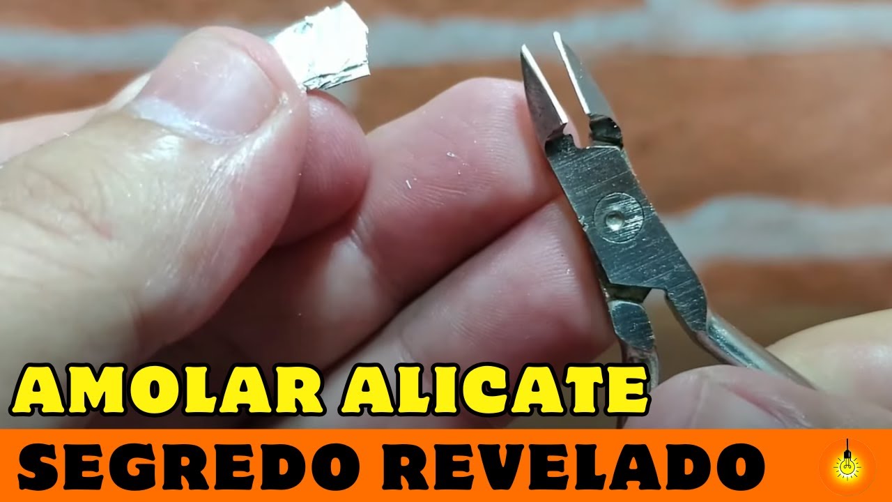 AFIAR alicate de UNHA em CASA [FICOU FÁCIL Com Papel Alumínio e Lixa]