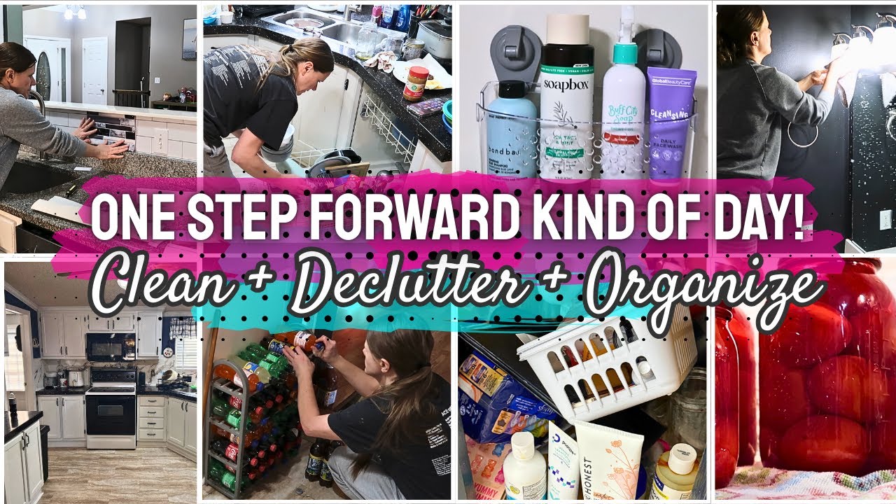 ONE STEP FORWARD KIND OF DAY! CLEANING + DECLUTTERING + ORGANIZING MOTIVATION