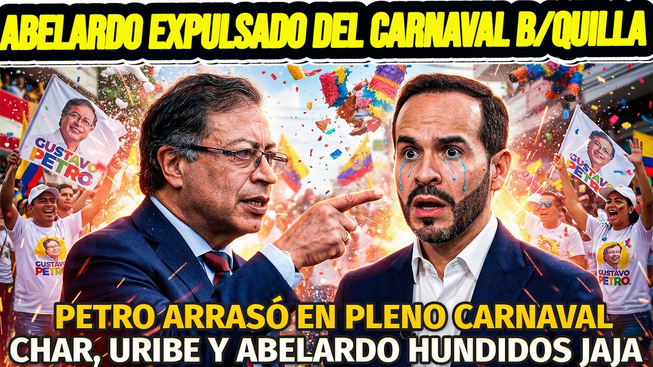ALERTA: ABELARDO EXPULSADO DEL CARNAVAL DE BARRANQUILLA. PETRO ARRASÓ CON TODOS. CHAR Y URIBE FIN