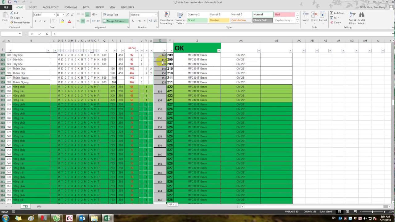 Cutrite_sort excel and Import