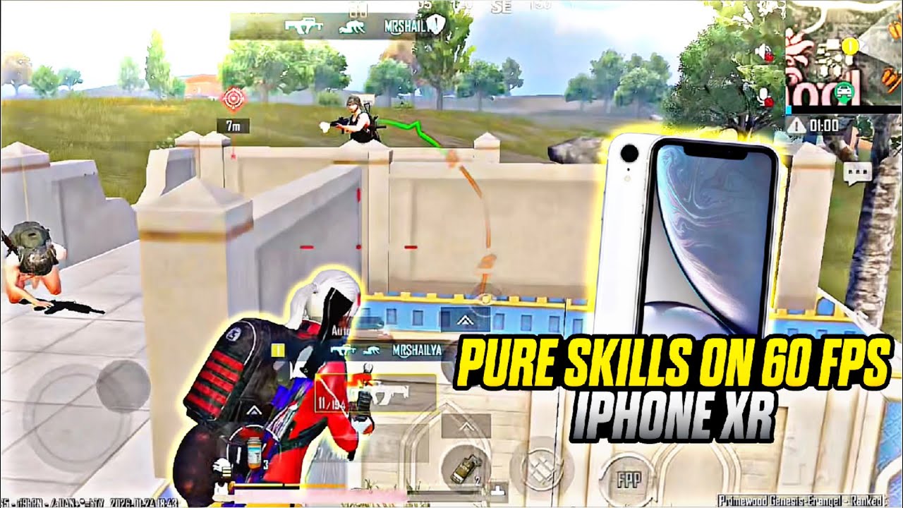 NO SHOTGUNS ONLY PURE SKILLS IN 60 FPS ☠️|| IPHONE XR