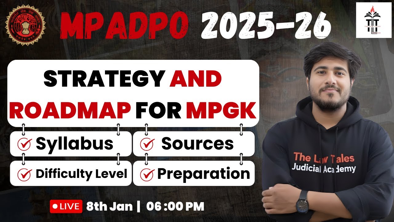MP ADPO 2025-26 | Strategy and Roadmap for MPGK | Syllabus-Sources-Difficulty Level | By Anurag Sir