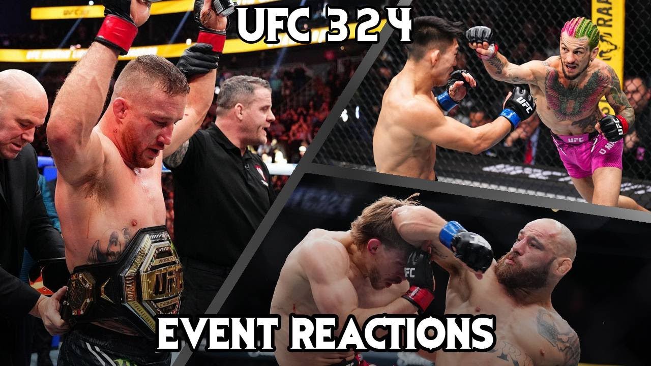 UFC 324: Justin Gaethje vs Paddy Pimblett | Sloppy Banger for the Belt | Event Reactions