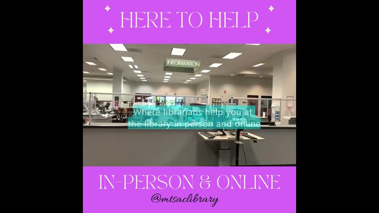 Tell us why you come to Mt  SAC Library