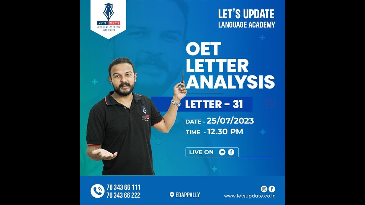 OET LETTER ANALYSIS (PART - 31)