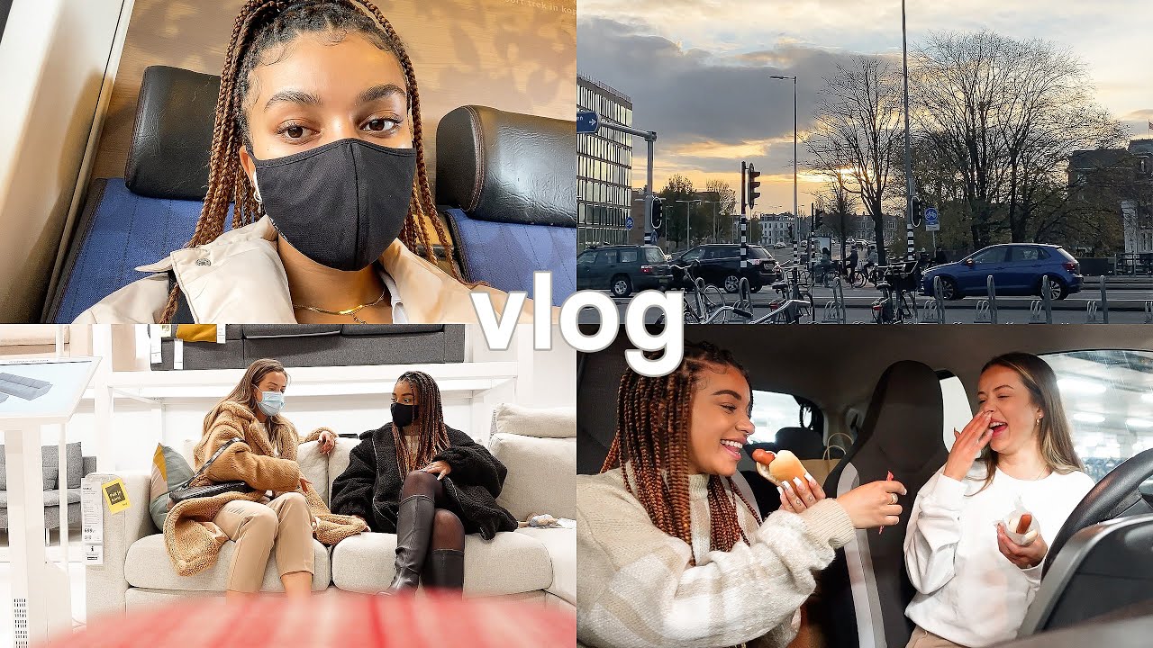 VLOG: productive school day, among us + we went furniture shopping!!