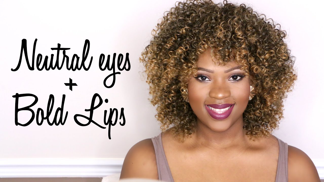 Neutral eyes & Bold lips - maquillage neutre