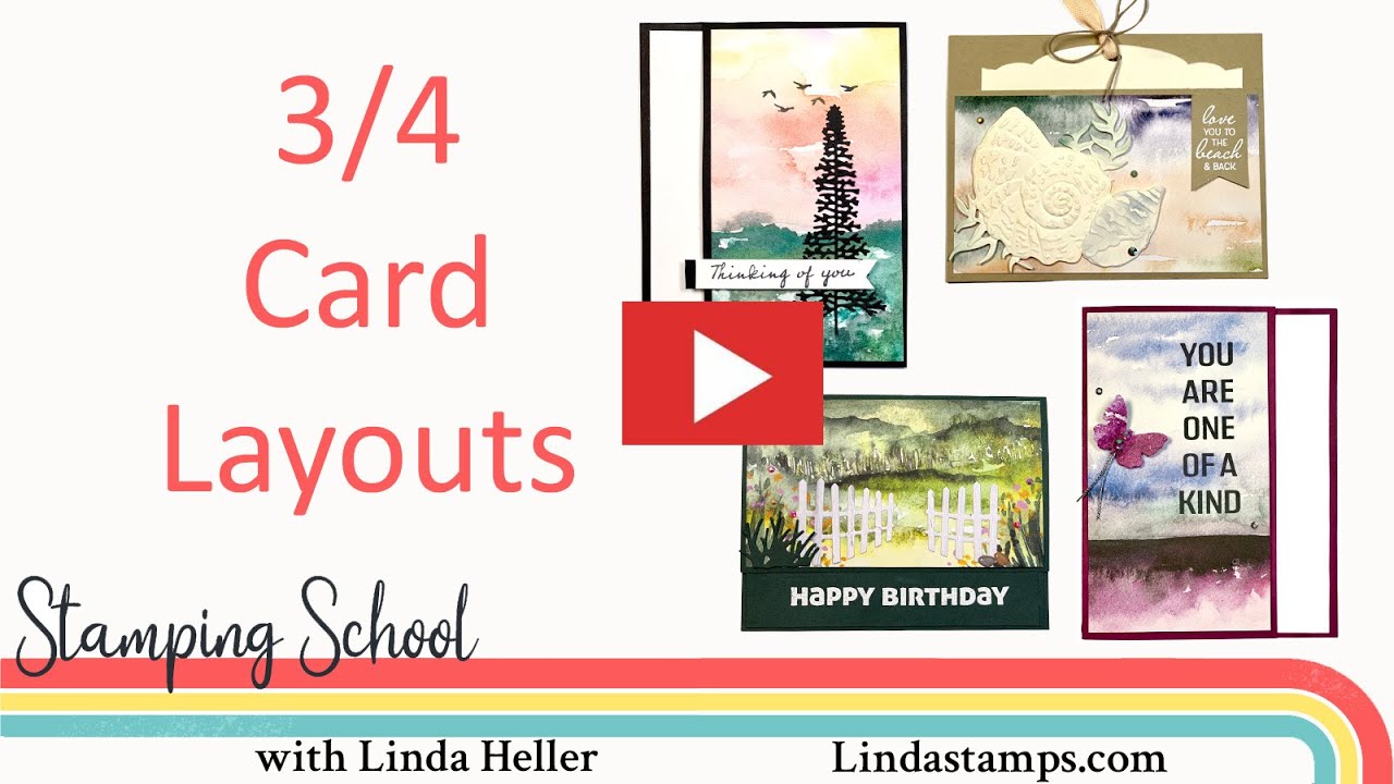 3/4 Card Layouts with New Horizons Paper