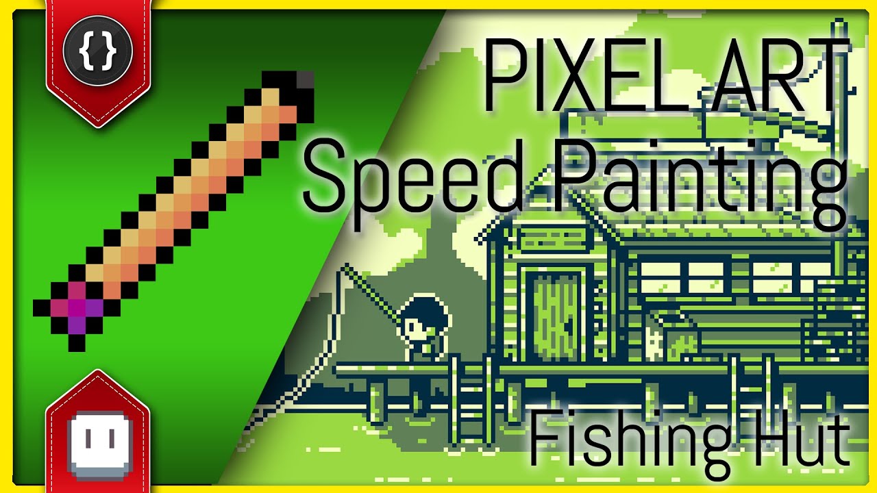 Fishing Hut in Aseprite [Pixel Art Speed Painting]