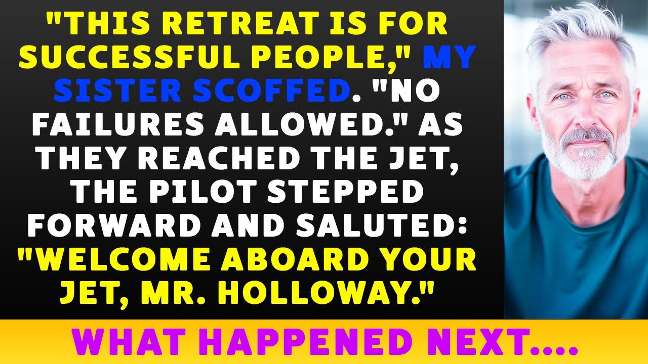 My sister said only SUCCESSFUL people could board &mdash; then the PILOT saluted ME.