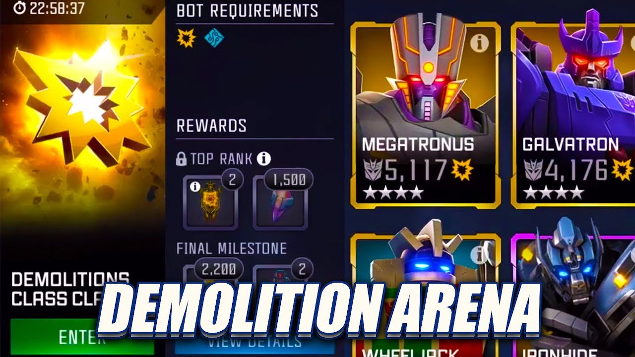 Demolition Class Clash Arena - Transformers: Forged To Fight