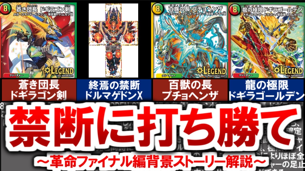 【デュエマ】禁断に打ち勝て！ファイナル革命！！革命ファイナル編背景ストーリー（全編）【デュエル・マスターズ】 #デュエマ #デュエルマスターズ  #ハムカツ団 #百族の長プチョヘンザ