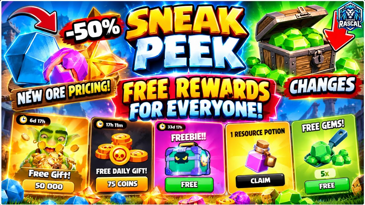🚨 SNEAK PEEK! NEW ORE PRICES + FREE REWARDS FOR EVERYONE! 😱 | Clash of Clans