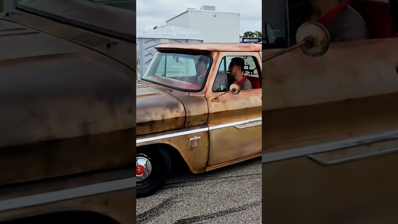 1964 Chevrolet C10 Classic Pickup Truck Drive By Engine Sound M1 Concourse Cars and Coffee 2024
