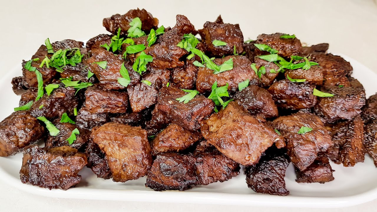 Butter Garlic Beef Cubes Recipe