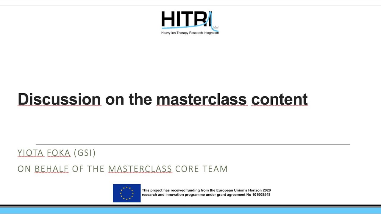 3rd HITRIplus School: Treatment Planning with MatRad II   Yiota Foka GSI, SEEIIST