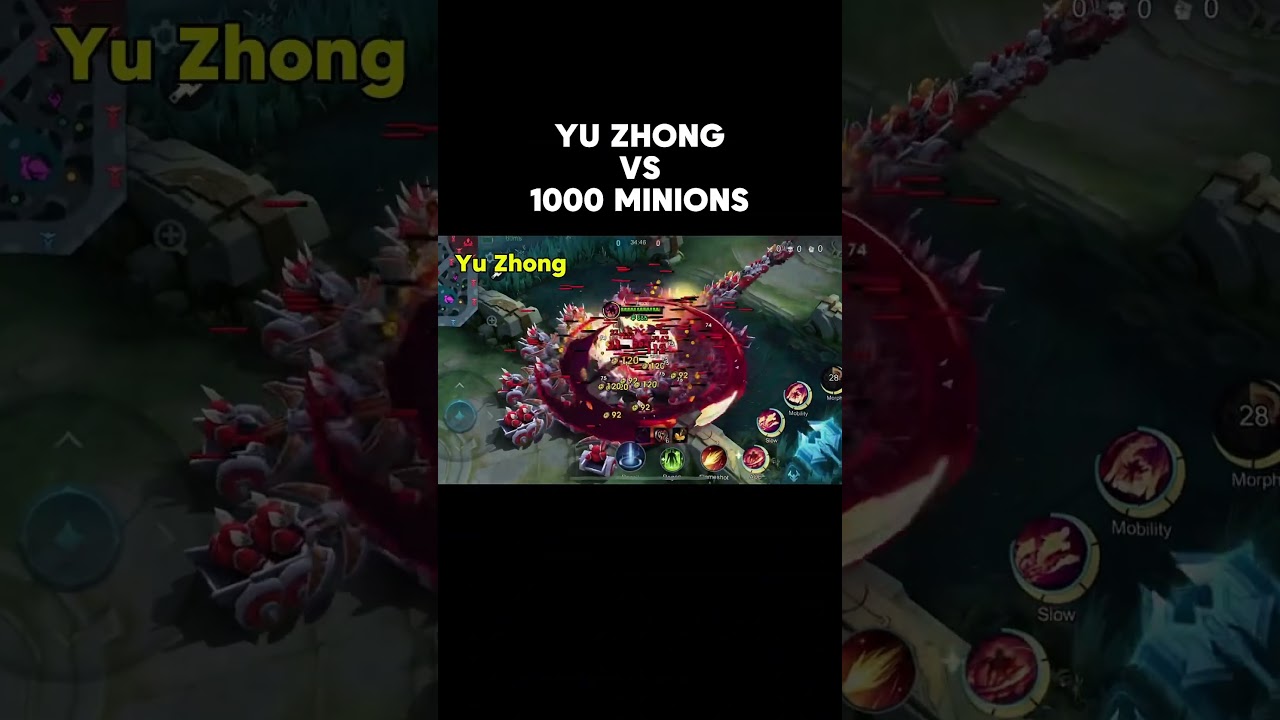 Yu Zhong vs 1000 minions #MLBBCreator #MLBBNEXT2025