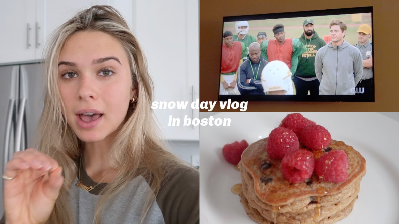 VLOG | snow day in boston ✨ cook with me & more!