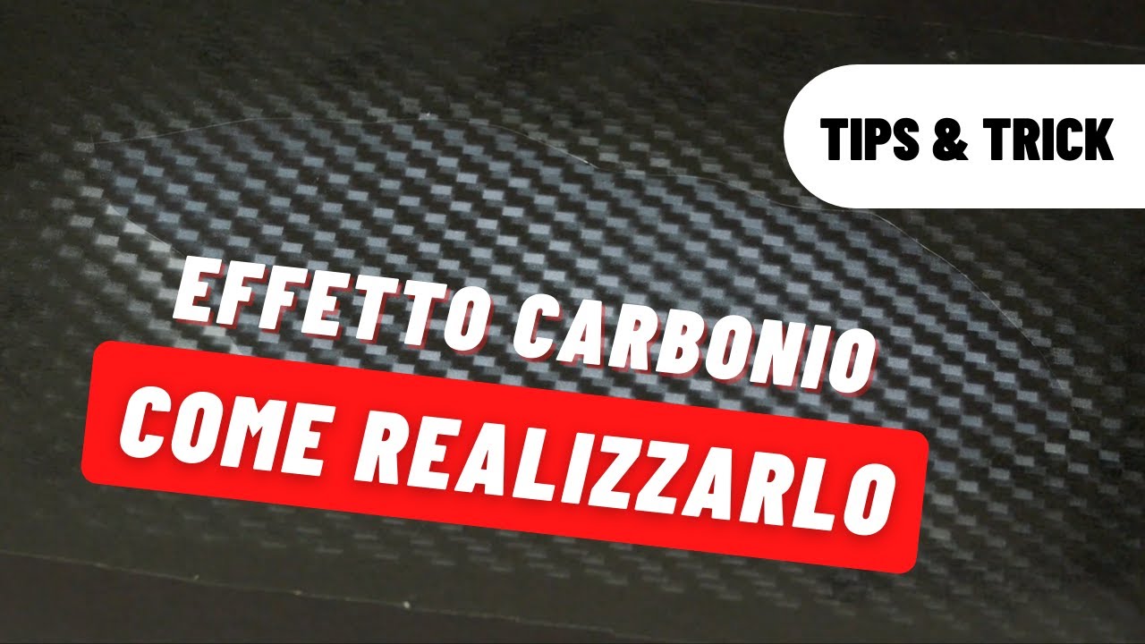 Come realizzare l'EFFETTO CARBONIO con l'AEROGRAFO