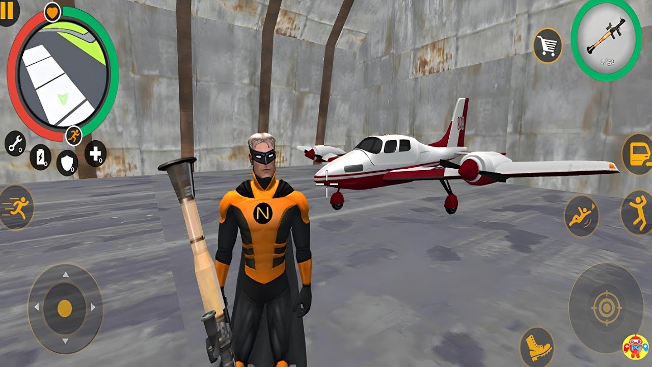 Süper Kahraman Adam Oyunu #8 - Naxeex Superhero Simulator Secret Airplane (by Naxeex LLC)