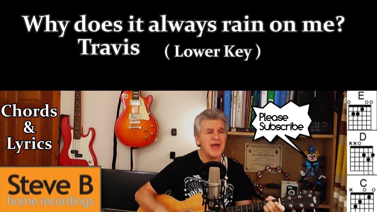 Why does it always rain on me? - Travis  -🎸Guitar -🎵 Chords & Lyrics 🇬🇧 Cover- by Steve.B