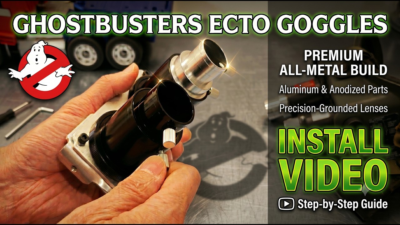 Установка цельнометаллических линз GB Fans на индивидуальные очки Stanz Industries Ecto