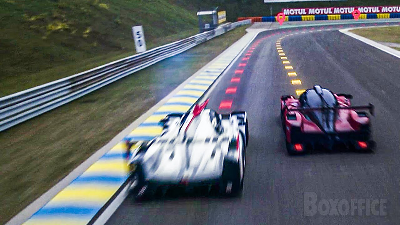 A tática genial do jogador para vencer as 24 Horas de Le Mans (cena final) | Gran Turismo | Clipe