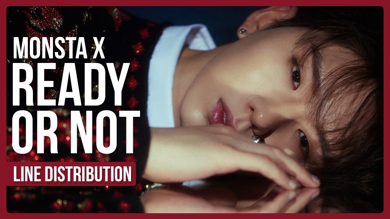 Monsta X - Ready or Not Line Distribution (Color Coded)