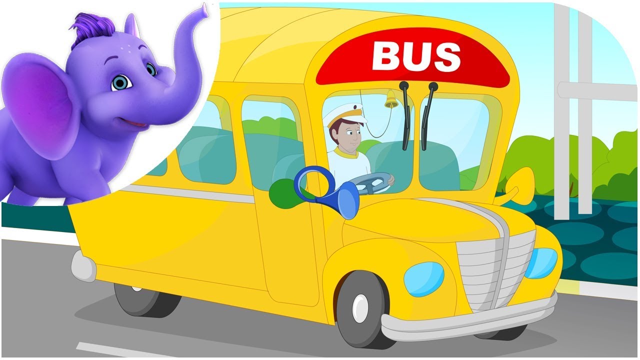 My Yellow School Bus - Nursery Rhyme with Karaoke