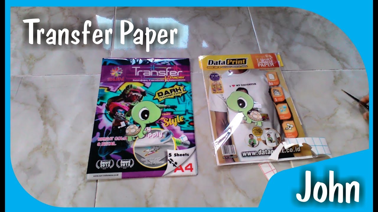 Tanya Jawab dan percobaan tentang kertas transfer paper light & dark
