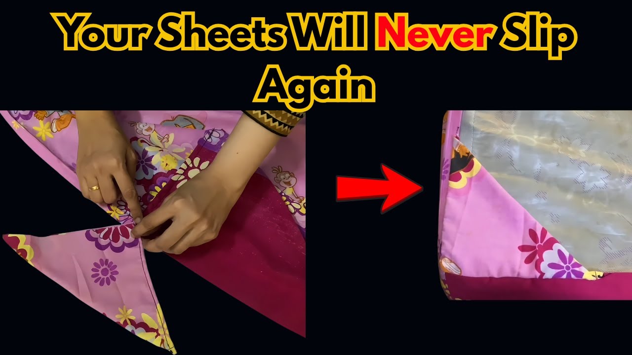 Your Sheets Will Never Slip Again: Fitted Sheet Sewing Tutorial (No Elastic)