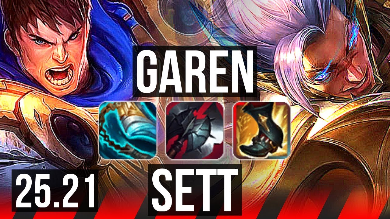 GAREN vs SETT (TOP) | 13/2/7, Dominating | EUW Master | 25.21